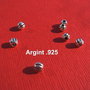 Margica feliata din argint .925 aprox 3.5x4 mm