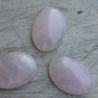 Cabochon cuart roz, 30x22 mm