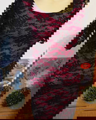 Rochie dantela elastica