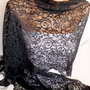 Esarfa/Sal- Dantela neagra