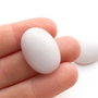 Jad alb - 25 x 18 mm - Oval - D532