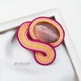 Brosa soutache agat