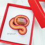 Brosa soutache agat