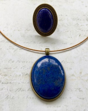 Set lapis lazuli