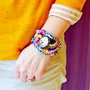 Bratara- Broderie din Margele- Crazy Colors