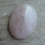 Cabochon cuart roz, 40x30 mm