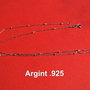 Lantisor fin din argint .925 rodiat de lungime 45 cm