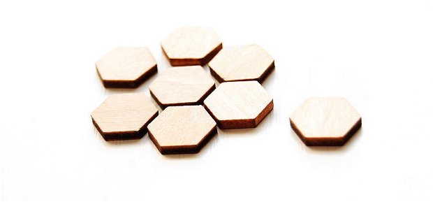 Blank lemn - Hexagon - 1 buc