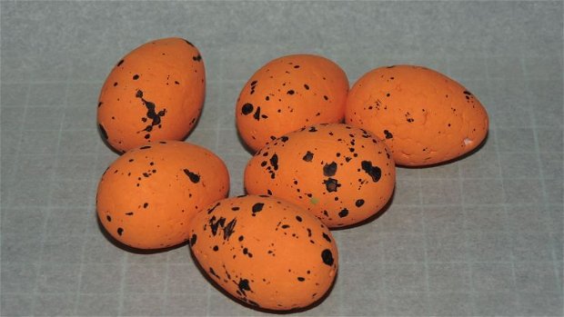 Ou de prepelita din polistiren-3,5*2,5cm-portocaliu