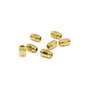 Distantier oval fatetat,alama placata aur 6x4mm  GPLAK 229