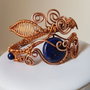 Bratara unicat , Bratara cu Lapis Lazuli , Bratara lucrata manual.