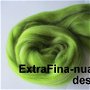 lana extrafina -nunate de verde deschis-50g