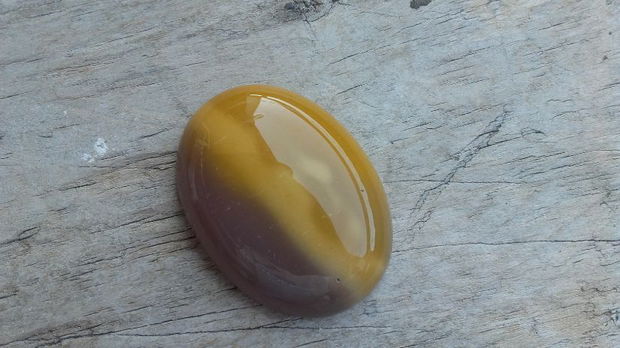 Cabochon Mustard Jasper, 40x30 mm