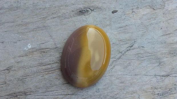 Cabochon Mustard Jasper, 40x30 mm