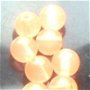Margele plastice portocaliu transparent 6 mm