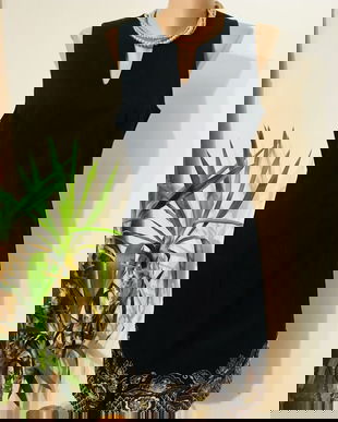 Rochie cu bordura decorativa