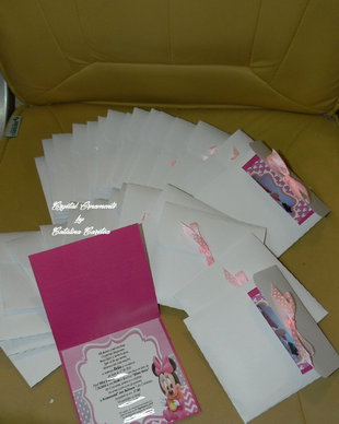 Invitatie botez Baby Minnie