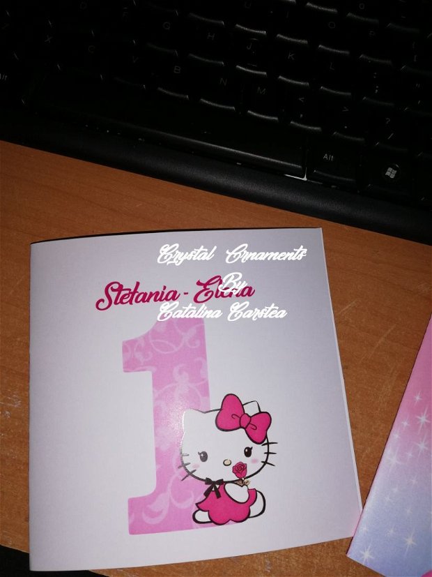 Invitatie pentru mot Hello Kitty
