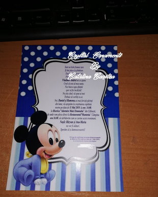 Invitatie botez Baby Mickey