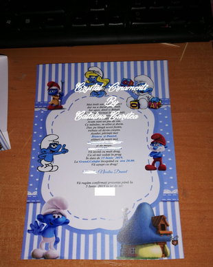 Invitatie botez Strunf