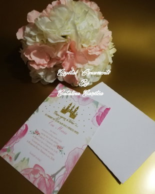 Invitatie botez castelul din povesti