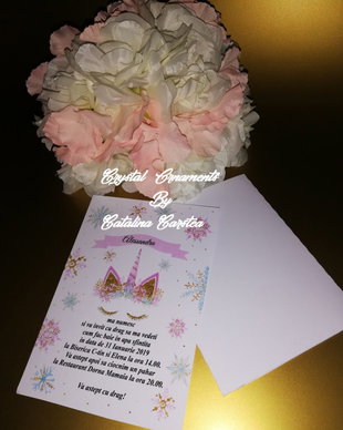 Invitatie botez Unicorn