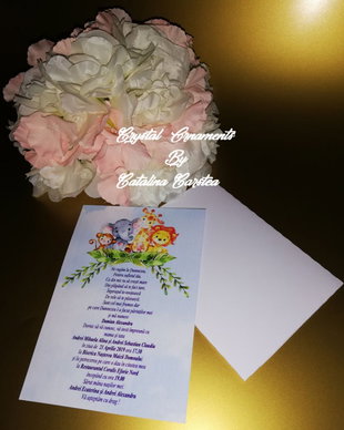 Invitatie botez animăluțe / padure