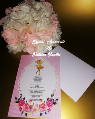 Invitatie botez balerina