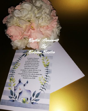 Invitatie botez / invitatii botez / baby boy