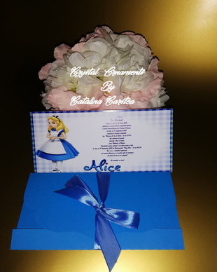 Invitatie botez Alice in Wonderland