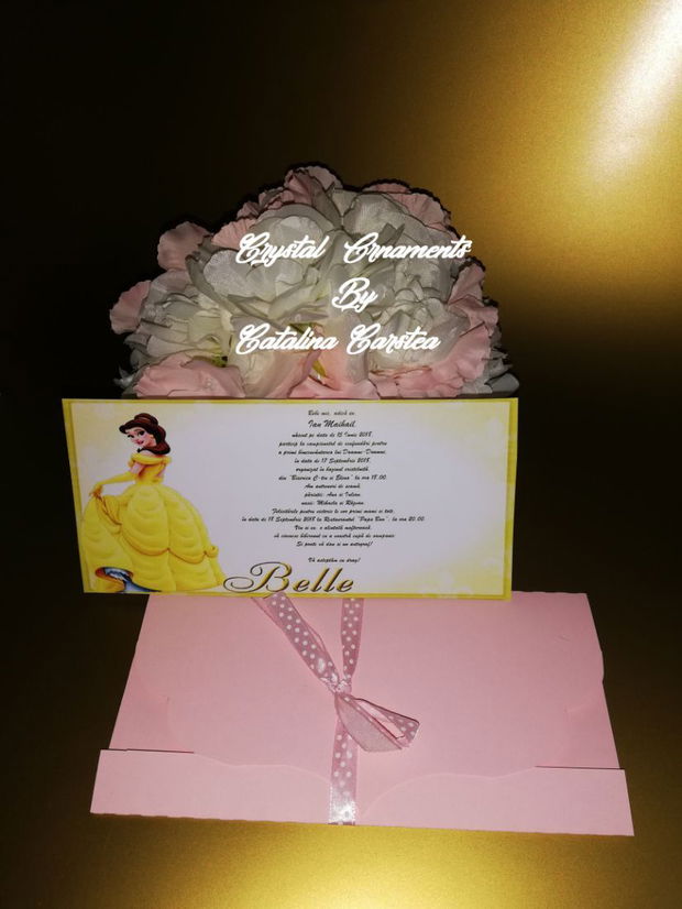 Invitatie botez Printesa Belle