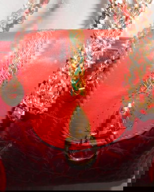 GEANTA   DEOSEBITA VINTAGE  PILE NATURALA ITALIA