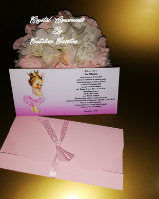 Invitatie botez baby Princess