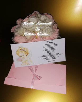 Invitatie botez Angel baby girl