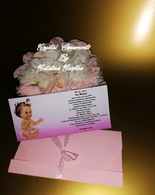 Invitatie botez baby girl