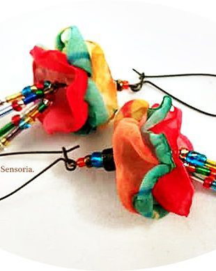 cercei clopotei multicolor