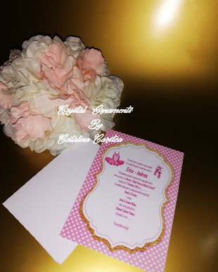 Invitatie botez balerina