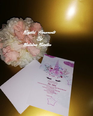 Invitatie botez Unicorn