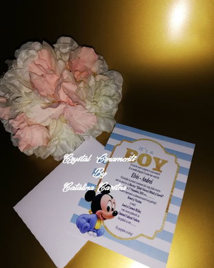 Invitatie botez Baby Mickey