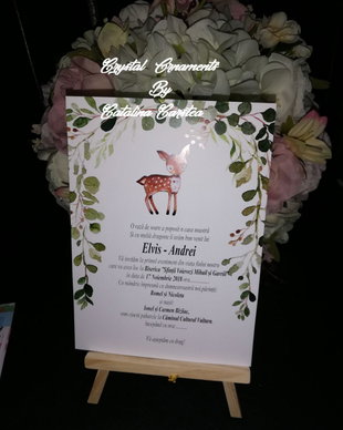 Invitatie botez caprioara