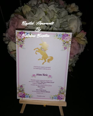 Invitatie botez Unicorn