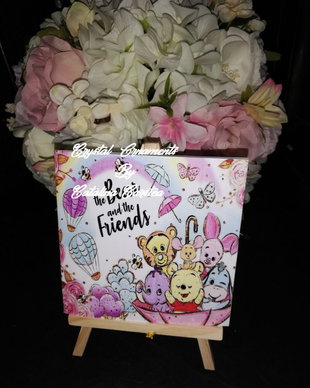 Invitatie botez baby Winnie and friends