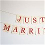 Ghirlanda Just Married, ghirlanda nunta Just Married, banner Just Married, decor nunta Just Married