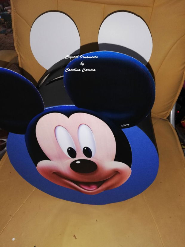 Cutie de dar botez / casuta de bani botez mickey