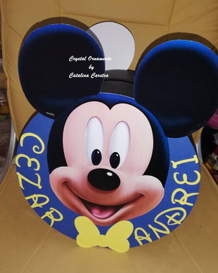 Cutie de dar botez / casuta de bani botez mickey