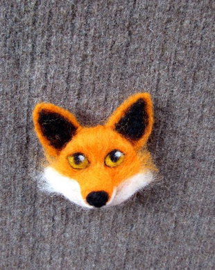 Brosa/ornament `Cap de vulpe`