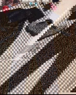 Costum imitație piele si piele ponei.