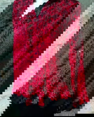 bluza romantica rosu - negru , APT.9 , L