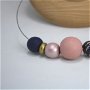Colier Double Wear-Wear it 2 Ways! Colectia SISTER&SOUL/roz auriu, bleumarin, auriu