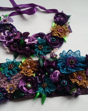 Colier si cordon textil.rezervat